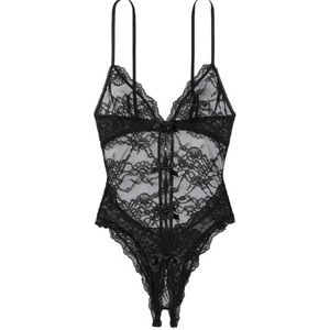 Crotchless lace&bow Victoria’s Secret lingerie Never worn Package still sealed